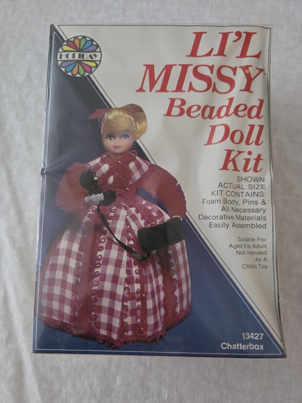 Holiday Li'l Missy Beaded Doll Kit Chatterbox Model 13427
